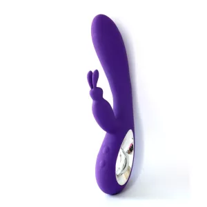 Bella – vibrátor csiklóizgató ággal, melegítő funkcióval (lila)