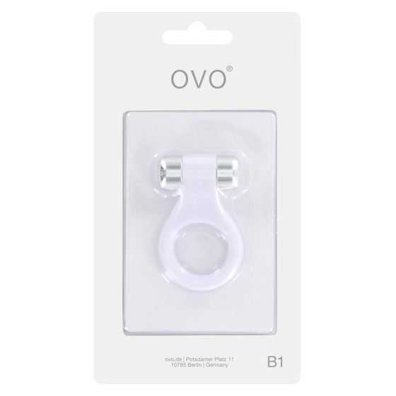 OVO B1 vibrációs péniszgyűrű (fehér)