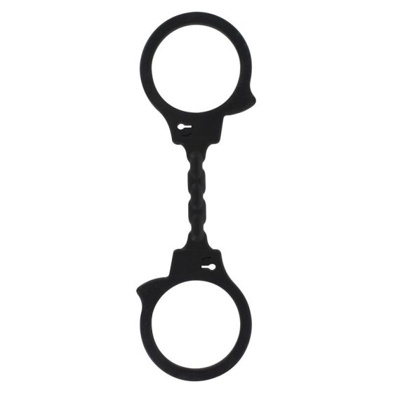Fun Cuffs rugalmas bilincs gumiból (fekete) 