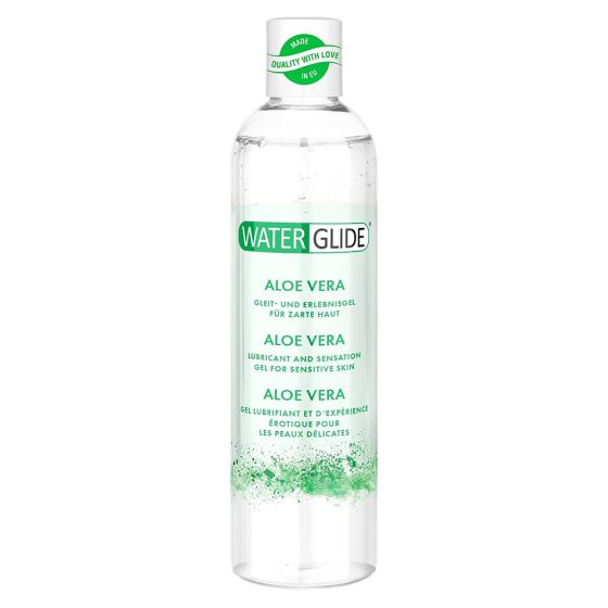 Water Glide Aloe Vera vízbázisú síkosító, érzékeny bőrre (300 ml)