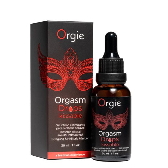 Orgie Orgasm Drops Kissable stimuláló gél hölgyeknek (30 ml)