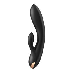   Satisfyer Double Flex klitoriszágas vibrátor (fekete) (APP-os)