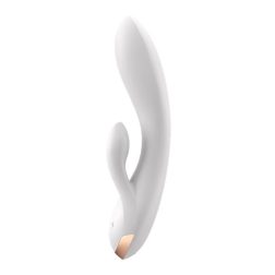   Satisfyer Double Flex klitoriszágas vibrátor (fehér) (APP-os)