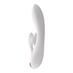   Satisfyer Double Flex klitoriszágas vibrátor (fehér) (APP-os)