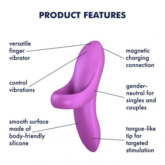 Satisfyer Bold Lover ujjra húzható vibrátor (rózsaszín)