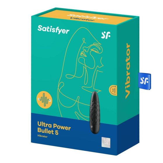Satisfyer Ultra Power Bullet 5. akkumulátoros minivibrátor (fekete)
