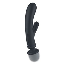   Satisfyer Triple Lover három motoros, klitoriszágas vibrátor és masszírozó (fekete)