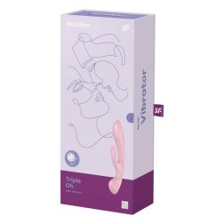   Satisfyer Triple Oh három motoros, klitoriszágas vibrátor és masszírozó (pink)