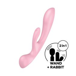   Satisfyer Triple Oh három motoros, klitoriszágas vibrátor és masszírozó (pink)
