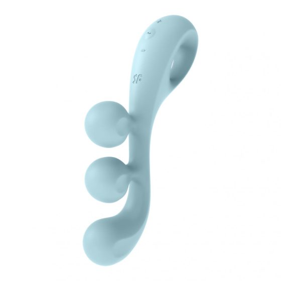 Satisfyer Tri Ball 1. három motoros, flexibilis vibrátor (kék).