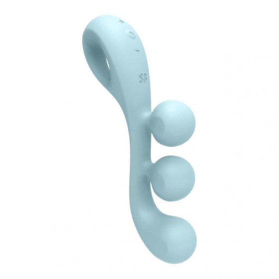 Satisfyer Tri Ball 1. három motoros, flexibilis vibrátor (kék).