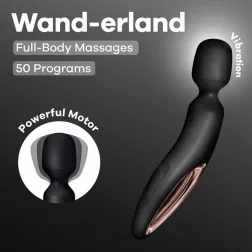   Satisfyer – Wand-erland masszírozógép (fekete-rózsaarany)