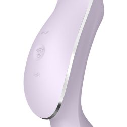  Satisfyer Curvy Trinity 2. vibrátor, léghullámos csiklóizgatóval (lila)