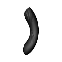   Satisfyer Curvy Trinity 4. vibrátor, léghullámos csiklóizgatóval (fekete)