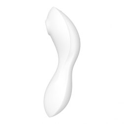   Satisfyer Curvy Trinity 5. vibrátor, léghullámos csiklóizgatóval (fehér) (APP-os)
