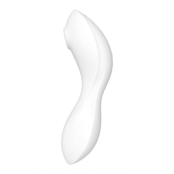 Satisfyer Curvy Trinity 5. vibrátor, léghullámos csiklóizgatóval (fehér) (APP-os)