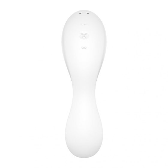 Satisfyer Curvy Trinity 5. vibrátor, léghullámos csiklóizgatóval (fehér) (APP-os)