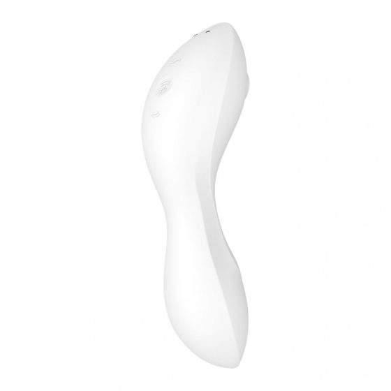 Satisfyer Curvy Trinity 5. vibrátor, léghullámos csiklóizgatóval (fehér) (APP-os)