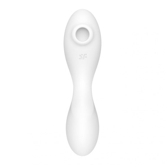 Satisfyer Curvy Trinity 5. vibrátor, léghullámos csiklóizgatóval (fehér) (APP-os)