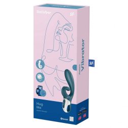  Satisfyer Hug Me kétmotoros csiklóágas vibrátor (kék) (APP-os)