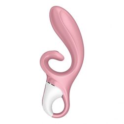   Satisfyer Hug Me kétmotoros csiklóágas vibrátor (rózsaszín) (APP-os)