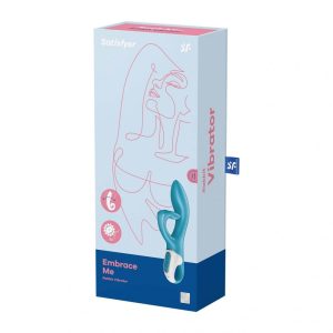 Satisfyer Embrace Me kétmotoros csiklóágas vibrátor (kék)