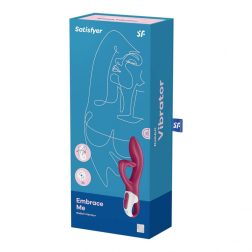   Satisfyer Embrace Me kétmotoros csiklóágas vibrátor (piros)