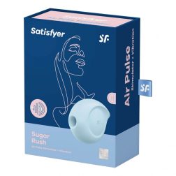   Satisfyer Sugar Rush léghullámos csiklóizgató, vibrációval (kék)