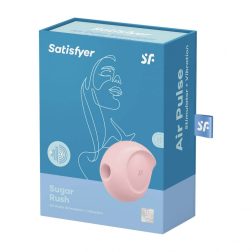   Satisfyer Sugar Rush léghullámos csiklóizgató, vibrációval (rózsaszín)
