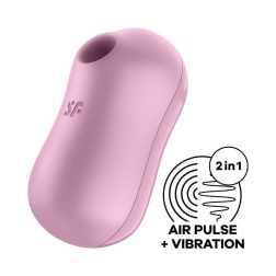   Satisfyer Cotton Candy léghullámos csiklóizgató, vibrációval (lila)
