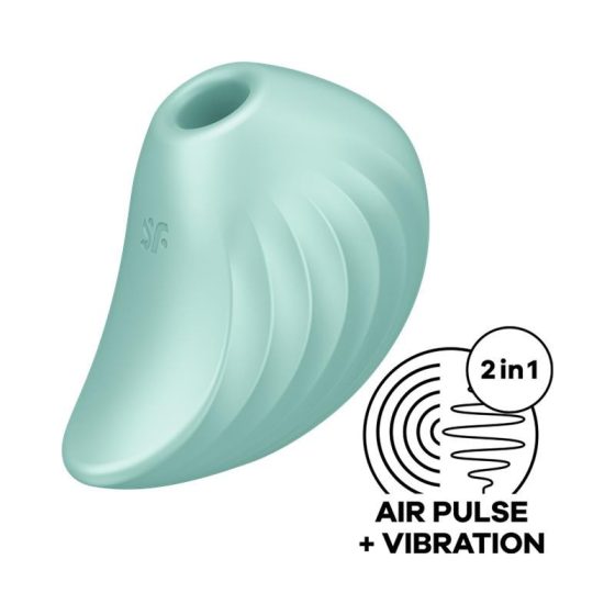 Satisfyer Pearl Diver léghullámos csiklóizgató, vibrációval (zöld)