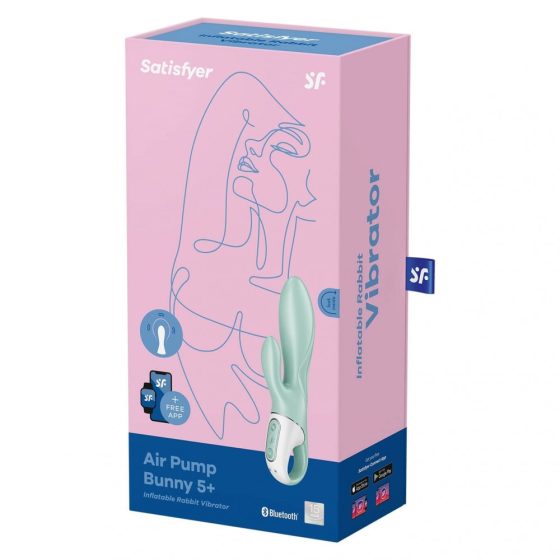 Satisfyer Air Pump 5+ klitoriszágas vibrátor, pumpa funkcióval (APP-os)