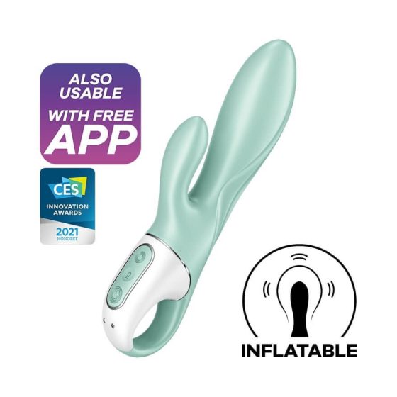 Satisfyer Air Pump 5+ klitoriszágas vibrátor, pumpa funkcióval (APP-os)