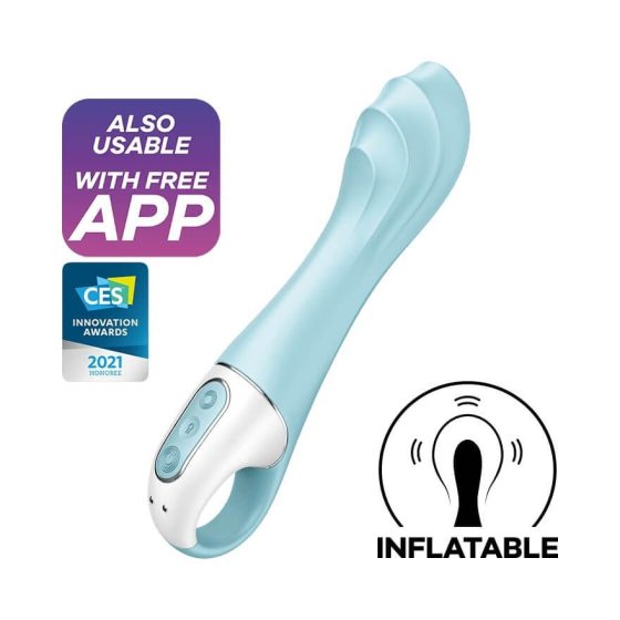 Satisfyer Air Pump 5+ vibrátor, pumpa funkcióval (APP-os)