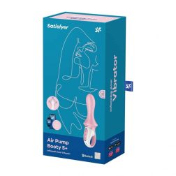 Satisfyer Air Pump Booty 5+ análvibrátor, pumpa funkcióval (APP-os)