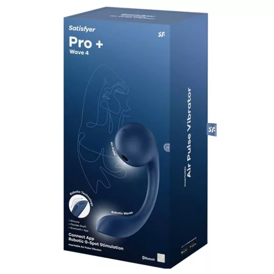 Satisfyer – Pro+ Wave 4 – Okos G-pont stimuláló léghullámos kényeztetővel (APP-os)