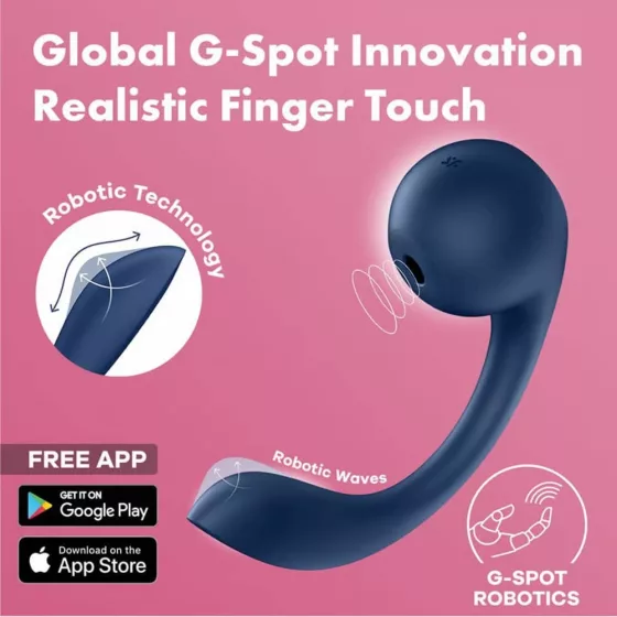 Satisfyer – Pro+ Wave 4 – Okos G-pont stimuláló léghullámos kényeztetővel (APP-os)