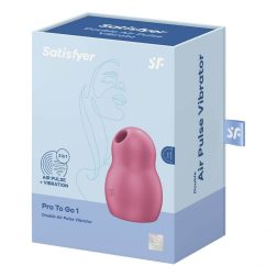   Satisfyer Pro To Go 1. léghullámos csiklóizgató, vibrációval (piros)