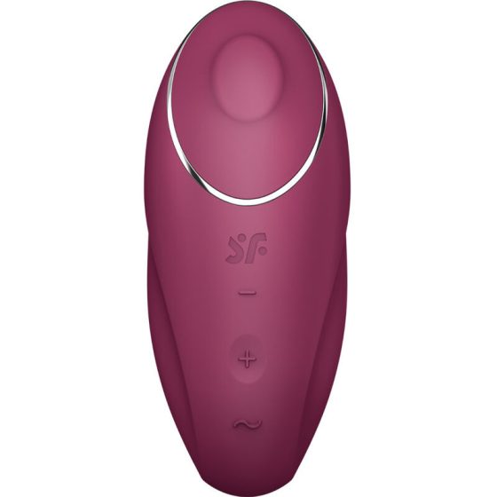 Satisfyer Tap & Climax 1. csiklóizgató, vibrációval, pulzációval (piros)