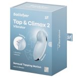   Satisfyer – Tap & Climax 2. csiklóizgató, vibrációval, pulzációval (kék)