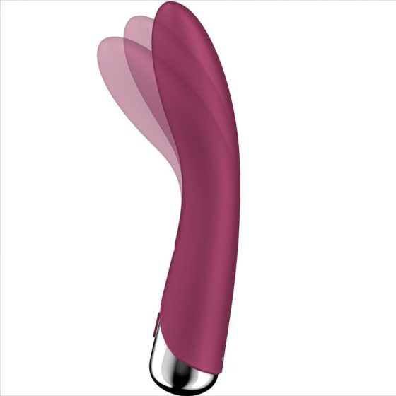 Satisfyer Spinning Vibe 1. vibrátor, rotáló fejrésszel (piros)