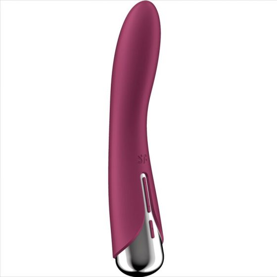 Satisfyer Spinning Vibe 1. vibrátor, rotáló fejrésszel (piros)