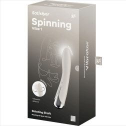   Satisfyer Spinning Vibe 1. vibrátor, rotáló fejrésszel (bézs)