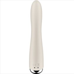   Satisfyer Spinning Vibe 1. vibrátor, rotáló fejrésszel (bézs)