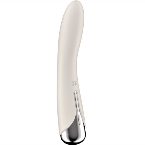 Satisfyer Spinning Vibe 1. vibrátor, rotáló fejrésszel (bézs)