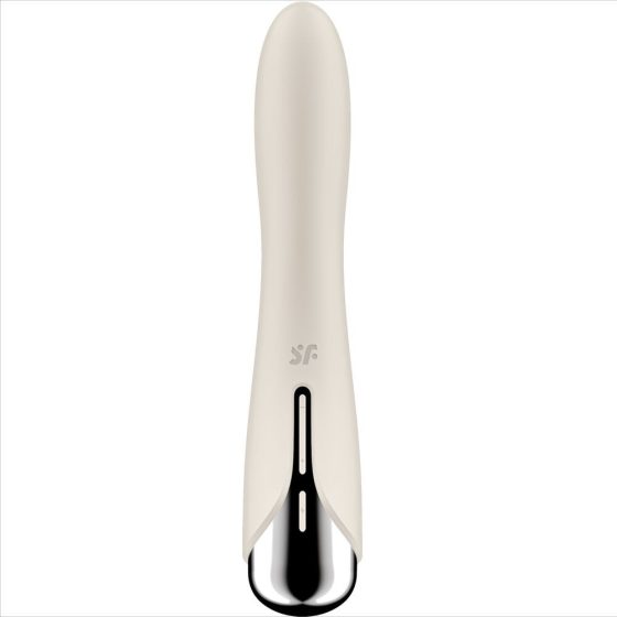 Satisfyer Spinning Vibe 1. vibrátor, rotáló fejrésszel (bézs)