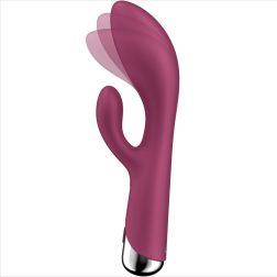   Satisfyer Spinning Rabbit 1. klitoriszágas vibrátor, rotáló fejrésszel (piros)