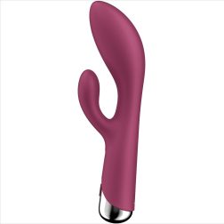   Satisfyer Spinning Rabbit 1. klitoriszágas vibrátor, rotáló fejrésszel (piros)