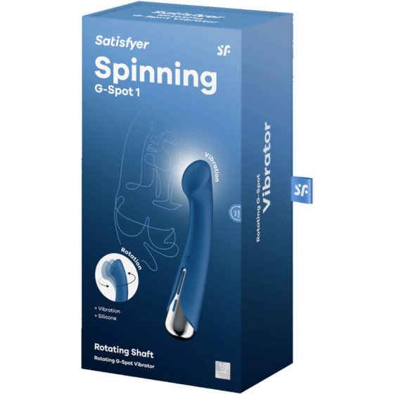 Satisfyer Spinning G-Spot 1. vibrátor, rotáló fejrésszel (kék)