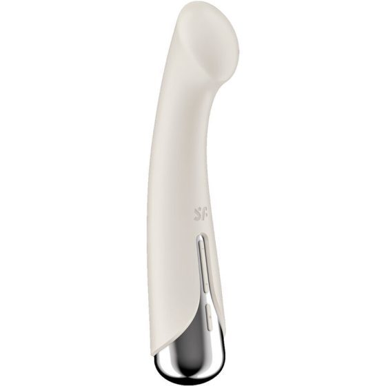 Satisfyer Spinning Vibe 1. vibrátor, rotáló fejrésszel (bézs)